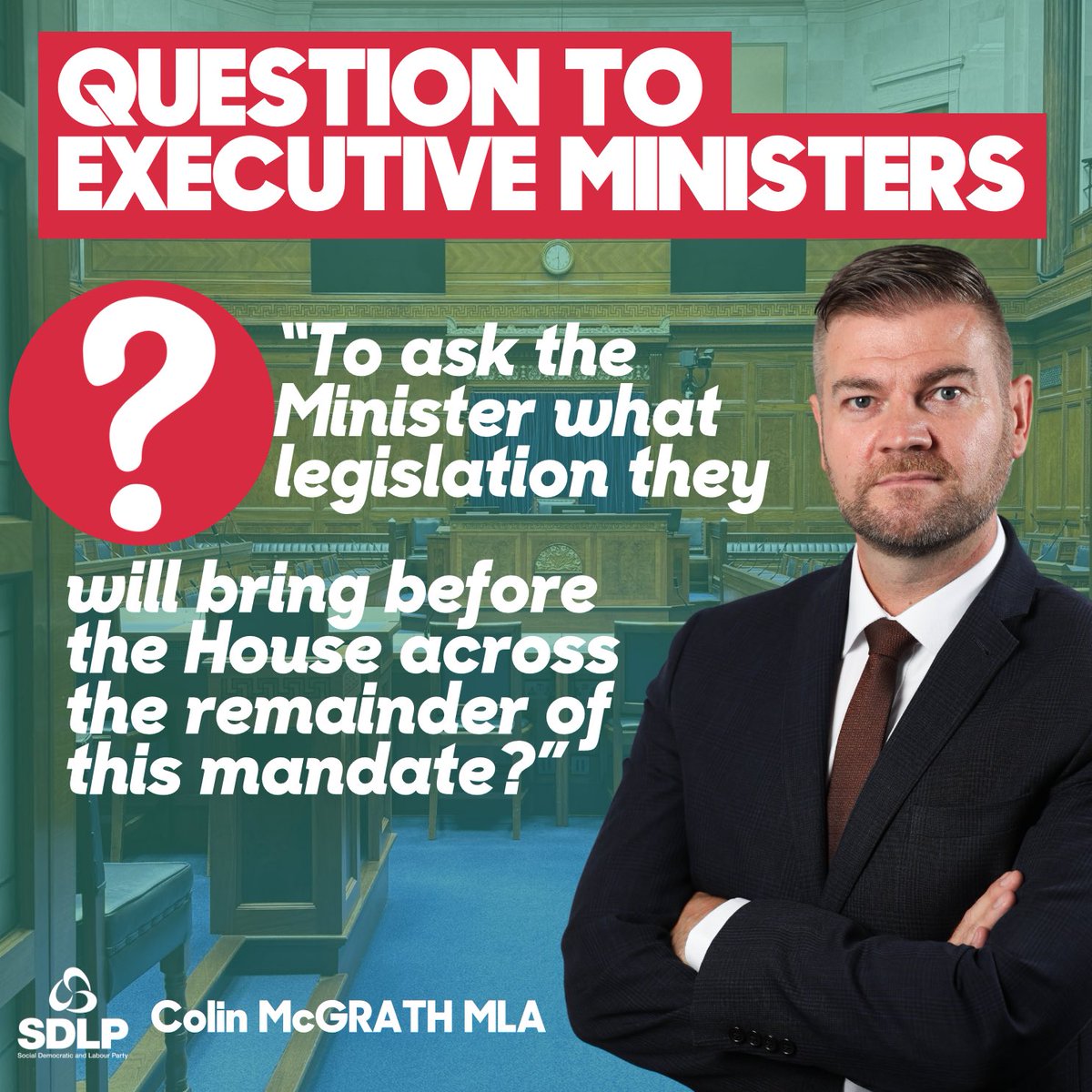 ColinSDLP's tweet photo. ✍️We are 2 years into a 5 year mandate. We need to know what legislation is being prioritised, and dare I say it, where is the intended programme for government?? Looking forward to getting these answers…time will tell! https://t.co/yndzQmryY8