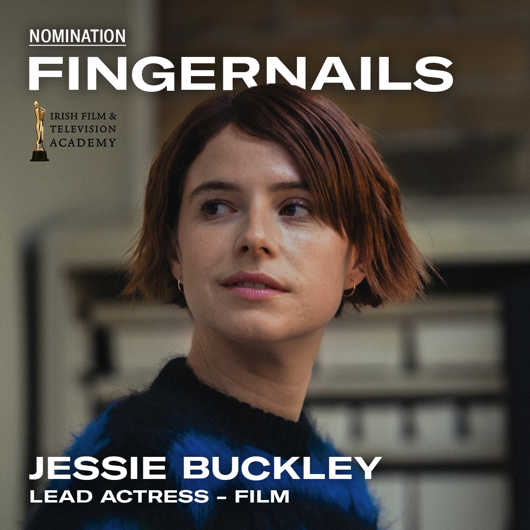Congratulations to Jessie Buckley for her @IFTA Awards 'Lead Actress-Film' nomination for FINGERNAILS! We are so proud of your incredible work. - @applefilms @appletv #jessiebuckley @rizwanahmed #jeremyallenwhite #fingernails #film #nowstreaming #movie #cinema