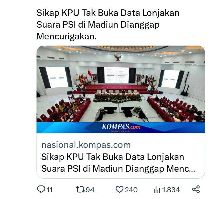 WargaBangsa's tweet photo. X Trends Jumat Berkah :
Cawe-cawe Jokowi di Pilpres 2024 Dipertanyakan dalam Sidang Komite HAM PBB
KPU akui jalin Kerjasama dengan Alibaba Cloud.
Sikap KPU tak buka Data lonjakan suara PSI di Madiun.
Masa Aksi di depan gedung BAWASLU RI, menuntut penolakan terhadap Pemilu Curang https://t.co/NX0ZUoccnj