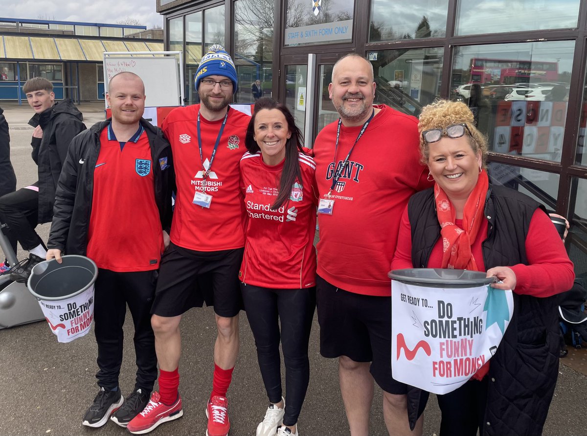 WalesHigh's tweet photo. #RedNoseDay 👃🏽🔴❗️ We are in full swing with our RND challenge 🙌🏼 #tellajoke #pedalforpoverty #itsallaboutthered https://t.co/tZkE3tREY6