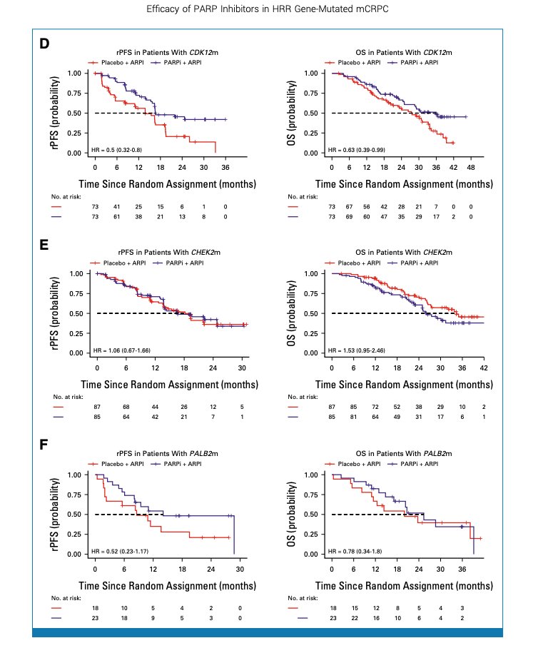 @US_FDA @FDAOncology Pooled Analysis: Jaleh Fallah, MD et al. 🧬This FDA analysis suggests PARPi drugs for prostate cancer work best for mutations in BRCA1, BRCA2, CDK12 & PALB2 genes. @ASCO @JCO_ASCO @OncoAlert @APCCC_Lugano @PCFnews @DrChoueiri @timilpatel @drjennifergao…