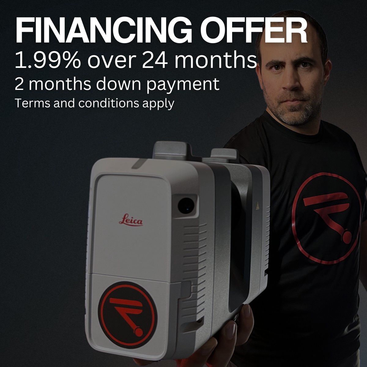 Limited time financing offer! Take advantage of your chance to get great financing deals on all Leica Geosystems laser scanners.