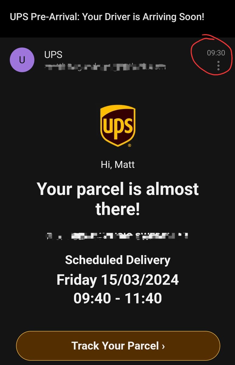 What is it with couriers wasting people's time. Got an email from @UPS_UK saying my driver was close at 9:30am and would be there in the next 2 hours. My wife stayed home instead of taking our Son out and they still haven't delivered. Now changed the slot to 'end of day'. @UPS