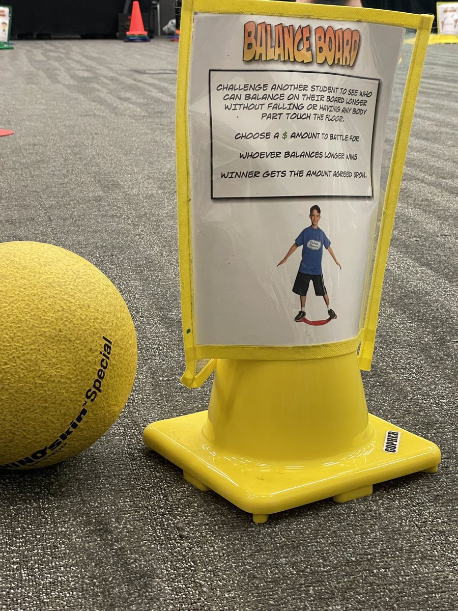 Sometimes it’s the simplest things💥🤯: Turn over pockets for cone signs. Thanks IL Fab 4 for that gem 💎 #physed #SHAPECleveland