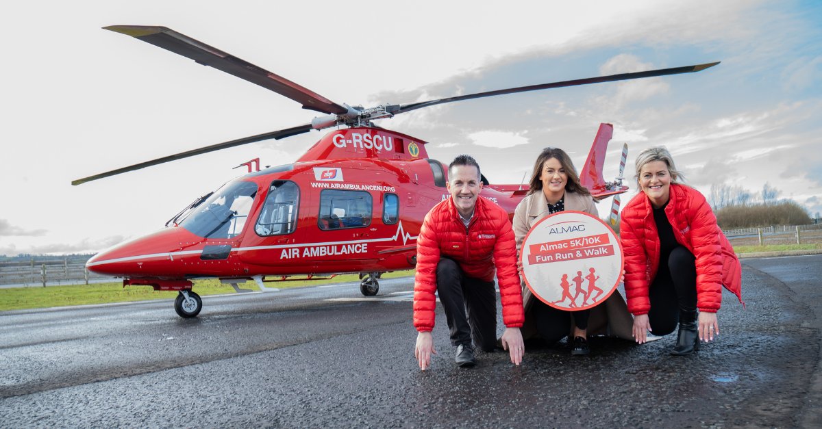 The Almac 5K / 10K Fun Run & Walk is back for 2024! Registration is open to anyone who wants to take part in this event taking place at the Craigavon Lakes, Saturday 25th May, 11.30am. Run, walk or jog with us in aid of @AirAmbulanceNI. Sign up here: hubs.li/Q02psC_G0