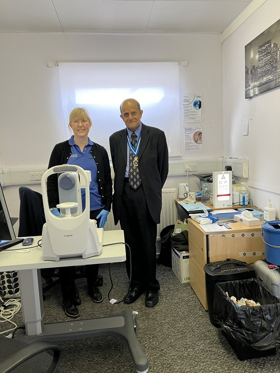 Visited the Mobile Diabetic Eye Screening at Wisbech - I was the pioneer of the Service back in 1983 at Peterborough District Hospital using just a hand held ophthalmoscope. Amazed how modern technology has improved the quality of the screening!