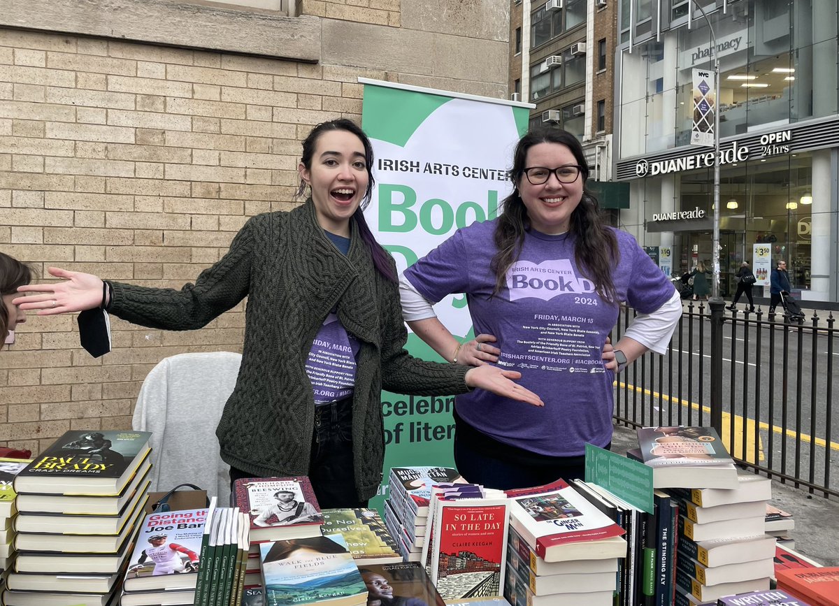 Wonderful St Patrick’s ‘day’ tradition. Free books from <a href="/IrishArtsCenter/">Irish Arts Center</a> #IACBookDay