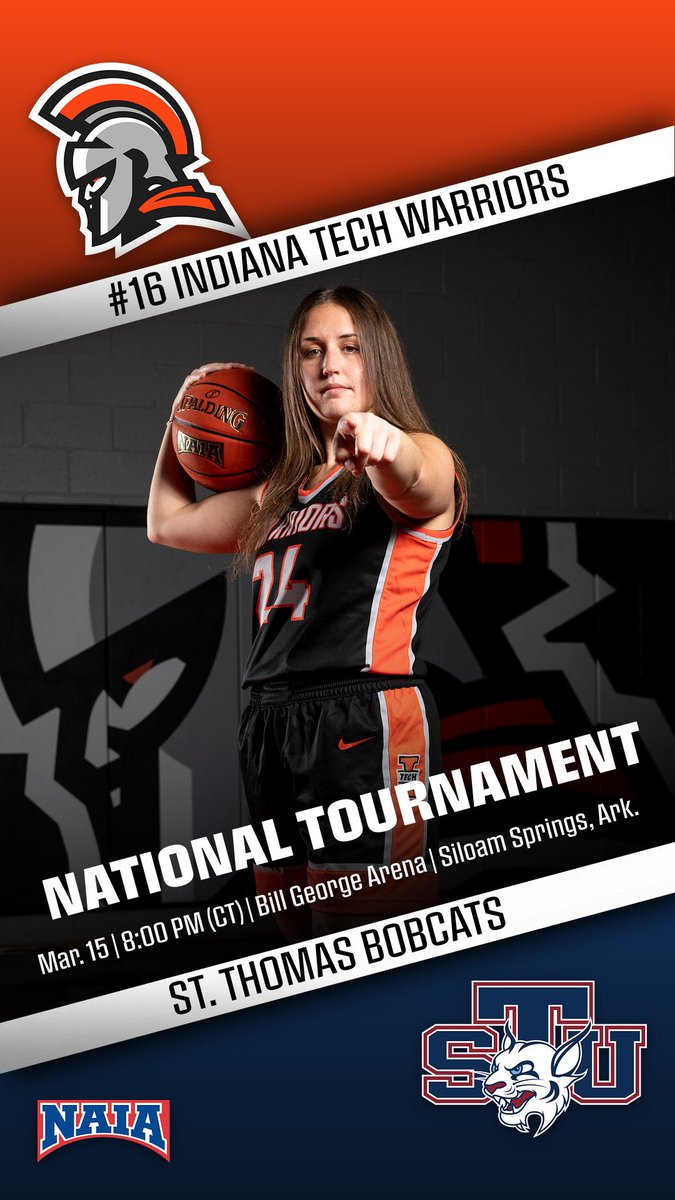 Indiana Tech Warriors (@intechwarriors) on Twitter photo ITS NATIONAL TOURNAMENT TIME WARRIORS! #8 <a href="/INTechWHockey/">Indiana Tech Women's Ice Hockey</a> faces off with #2 Midland at 4pm (CT) in the ACHA Quarterfinals in Maryland Heights, Missouri, while #16 <a href="/INTechWBB/">Indiana Tech Women’s Basketball</a> takes on St. Thomas in Siloam Springs, Arkansas in the NAIA Opening Round at 8pm (CT) #GoWarriors #WinIT ITS NATIONAL TOURNAMENT TIME WARRIORS! #8 <a href="/INTechWHockey/">Indiana Tech Women's Ice Hockey</a> faces off with #2 Midland at 4pm (CT) in the ACHA Quarterfinals in Maryland Heights, Missouri, while #16 <a href="/INTechWBB/">Indiana Tech Women’s Basketball</a> takes on St. Thomas in Siloam Springs, Arkansas in the NAIA Opening Round at 8pm (CT) #GoWarriors #WinIT