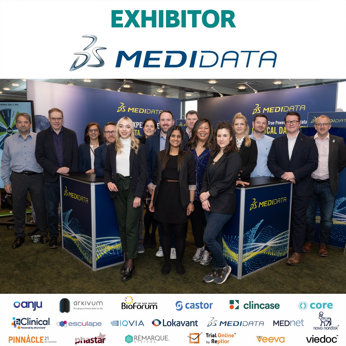 ACDMDataMatters's tweet image. Meet the Exhibitors of #ACDM24……@Medidata
Medidata is leading the digital transformation of life sciences, creating hope for millions of patients.
