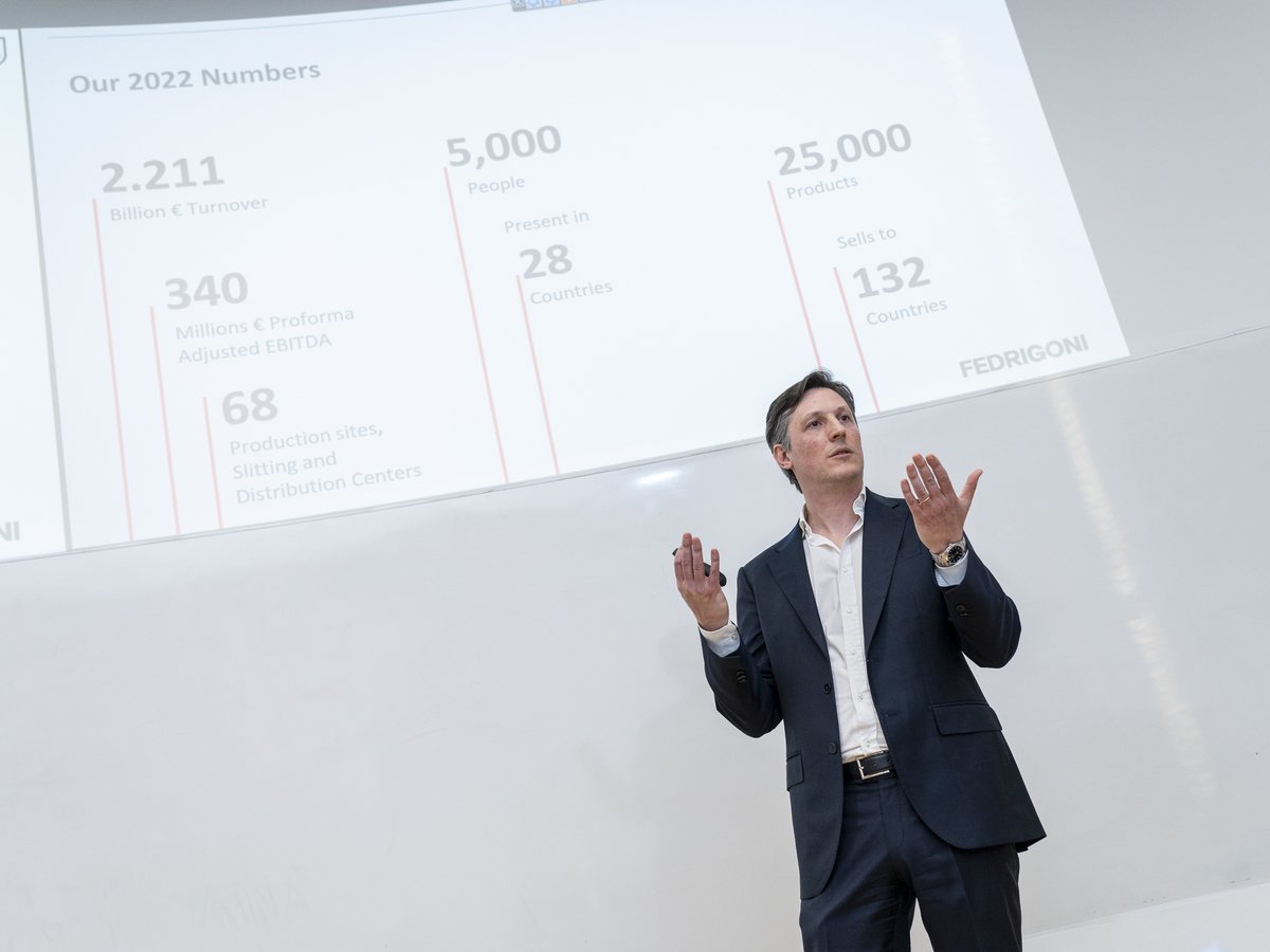 Trasformazione, crescita e innovazione sono le parole chiave dell’intervento di Riccardo Arosio, Accounting and Reporting Director, Fedrigoni Group, che ha condiviso il suo percorso di carriera con la classe del Master in Imprenditorialità e Strategia Aziendale.
