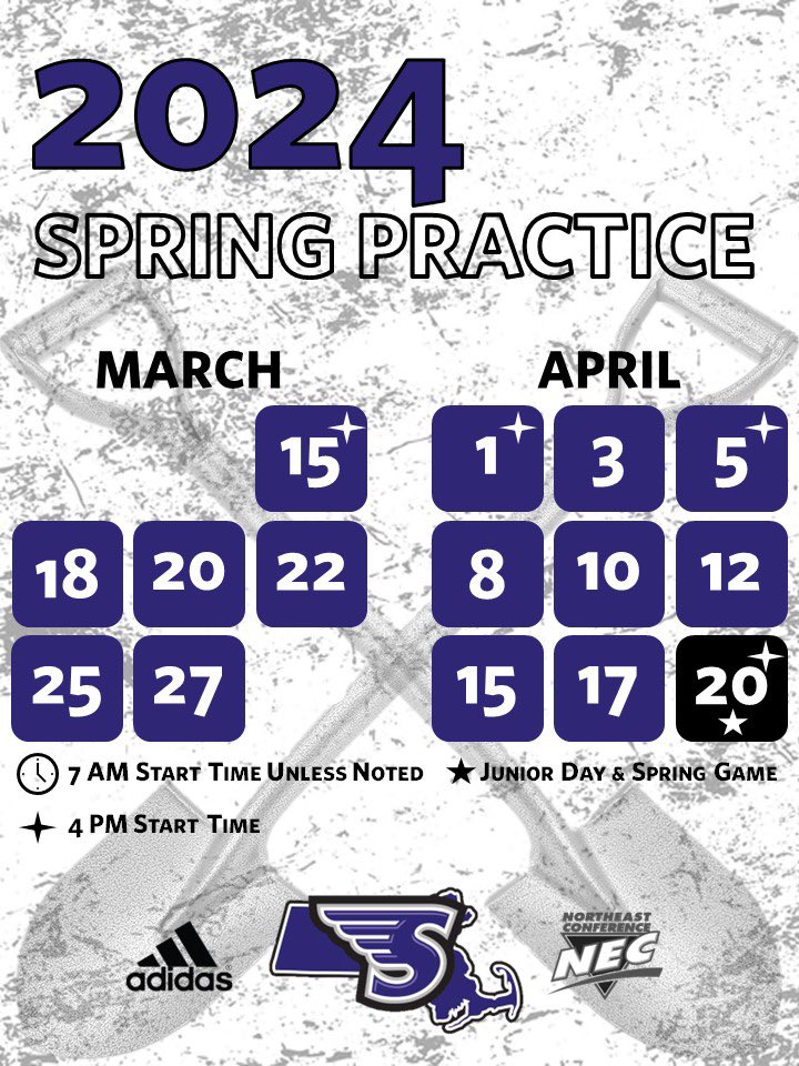 Spring Ball starts today! 2025s come on down to Shoveltown and see how we compete #DIG @StonehillFB @GoStonehill
