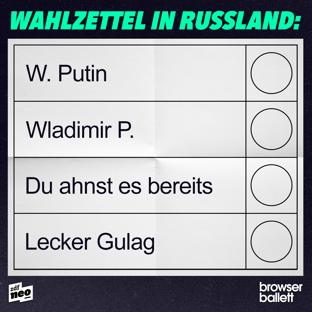 Zur Auswahl steht die Crème de la Kreml. 👌
