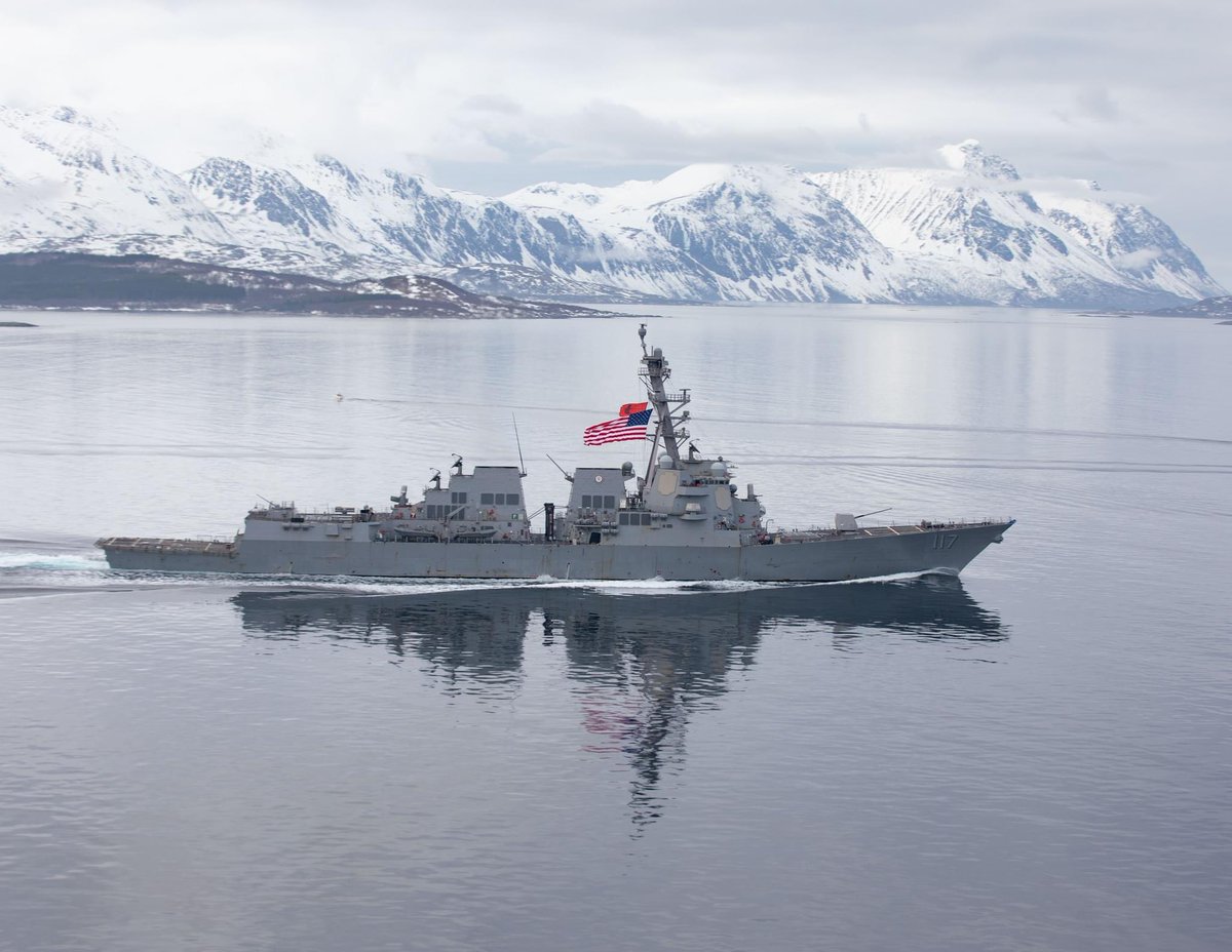 USS Paul Ignatius (DDG 117) Arleigh Burke-class Flight IIA guided missile destroyer off of Norway for Exercise Nordic Response - March 15, 2024 #ddg117 #usspaulignatius

SRC: FB- USS Paul Ignatius - DDG 117