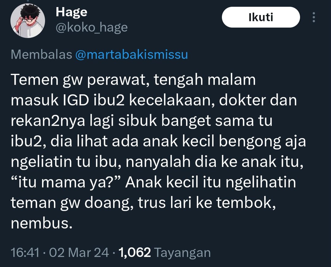 CERITA SERAM NETIJEN

Seharusnya aman sih ya baca ginian pas bulan puasa 😭