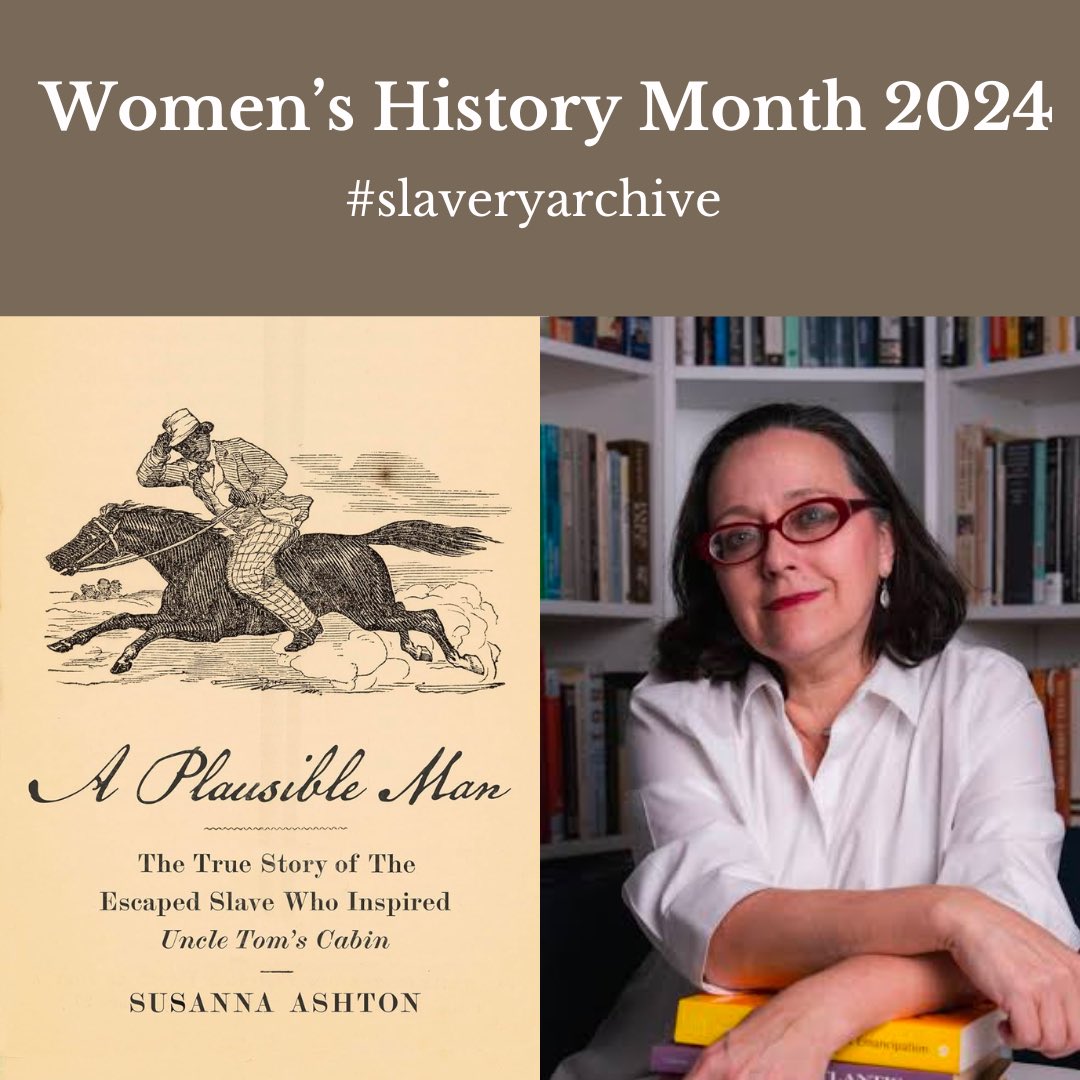It’s #WomenHistoryMonth2024 and I am at a conference but can’t wait to read Susanna Ashton’s new exciting book A Plausible Man thenewpress.com/books/plausibl… #slaveryarchive