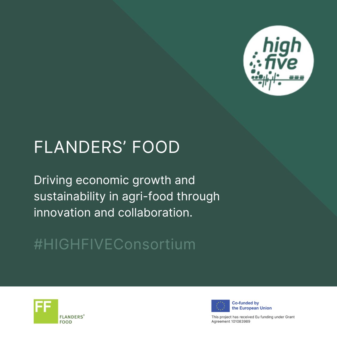 Spotlight on #HIGHFIVEConsortium: Excited to feature @FlandersFOOD, transforming Flemish agri-food with innovation & growth. 🔬 Meet them at #AnugaFoodTec 2024! 📅 20th March 👉 More info: lnkd.in/d6APZjFA #EuropeanInitiative #I3Instrument #SS4AF