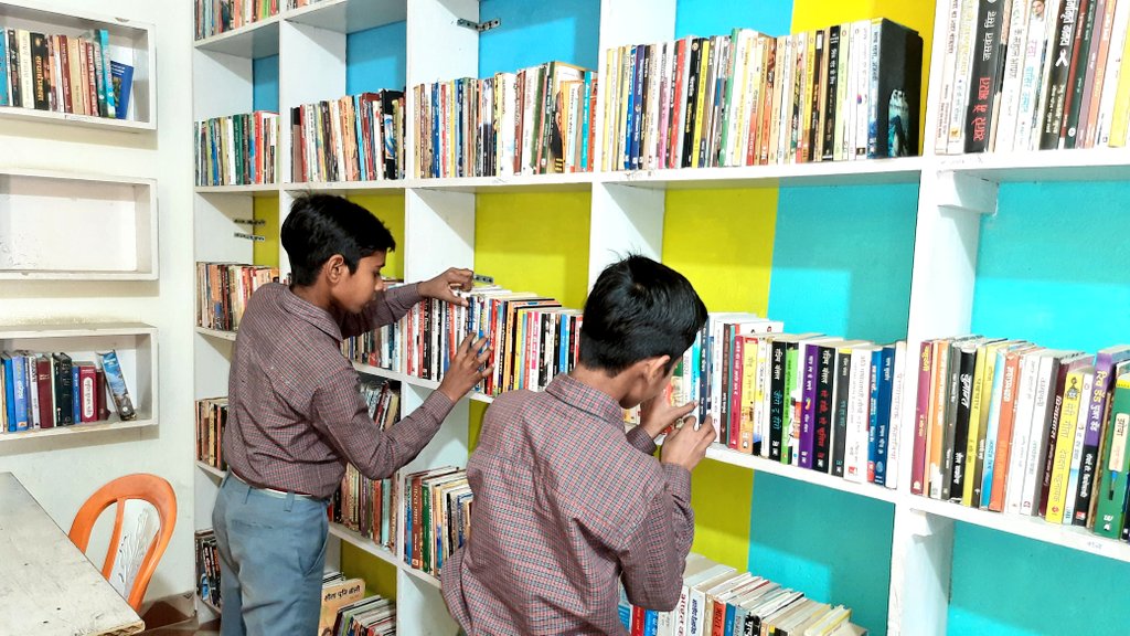 With a palpable excitement for #ReadingForPleasure, members make their way directly from their schools, donned in their uniforms. Surrounded by the shelves full of books, they can't wait to dive in. With each book they select, their faces light up with curiosity. #RightToRead