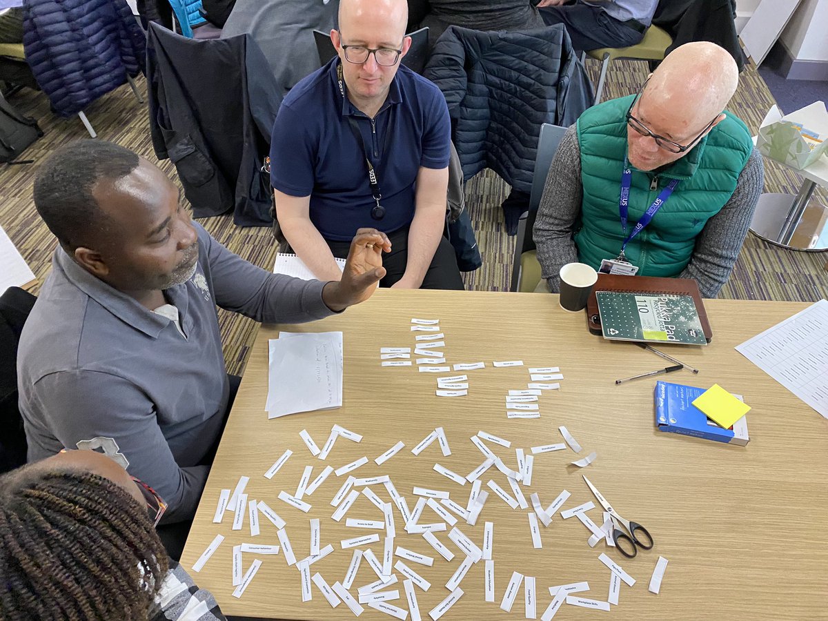 Fascinating discussions on #foodsystems this week and I’ve learnt a lot about the components that were less familiar to me. This morning we put our learning together to identify new potential research questions @fosta_health @GlobalFoodLeeds