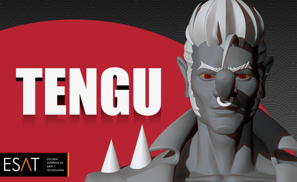 TENGU (4/7)

Violent and ferocious, the biggest thug.

You'll have to tell the difference between his bat and his nose.

He is the Tengu, our melee enemy!!

Created and designed by: <a href="/SamuelMtnez/">Samuel Martínez</a> 

#gamedev #indiegame #3dmodeling 

Powered by: <a href="/ESAT_Valencia/">ESAT</a>