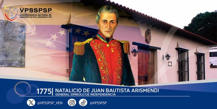 VPSDS_VE's tweet photo. "Sin Patria no quiero esposa". Nace el  #15Mar1770 en la  Asunción, Isla de Margarita, el ilustre prócer de la independencia de Venezuela, el General Juan Bautista Arismendi, esposo de la heroína Luisa Cáceres. https://t.co/3vrAyFnqvh