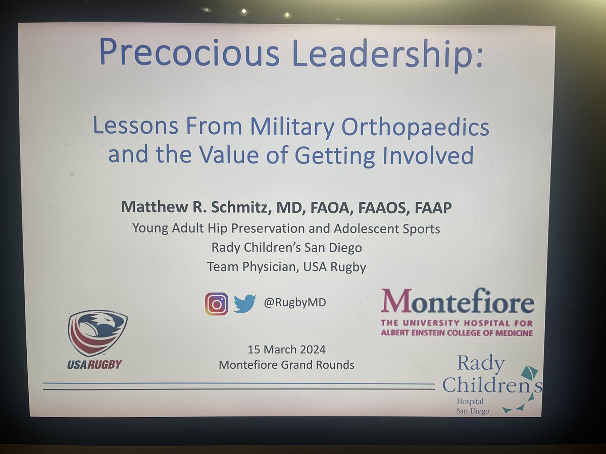 RugbyMD's tweet image. Fantastic time giving Grand Rounds to the @MontefioreOrtho Dept about #OrthoLeadership and #GettingInvolved. Best of luck to the 900 plus new Ortho surgeons that will find out their #Match2024 results today. This is best profession in the world. @OrthoDiversity @aoa1887 @AAOS1