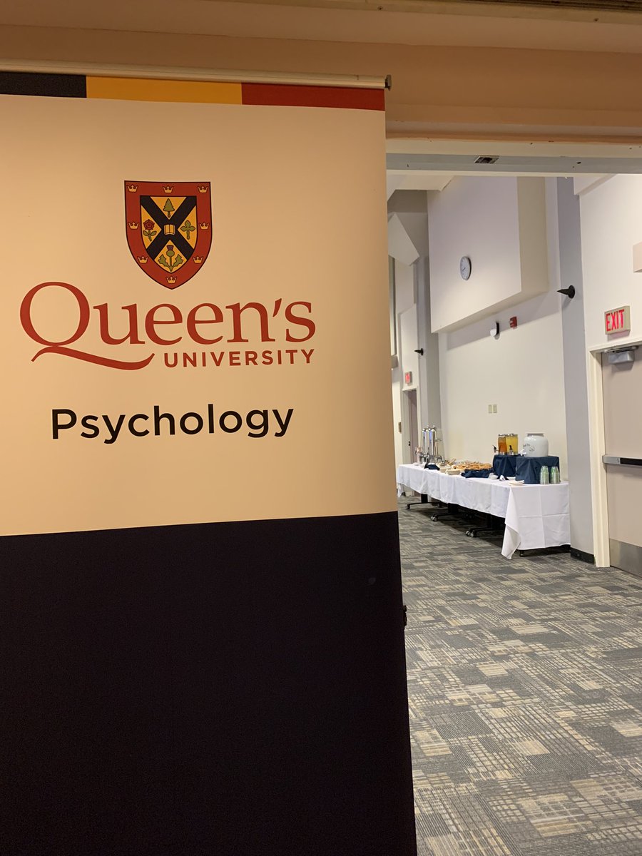 As the team is busy getting set up, heartfelt thanks to my most incredible department @QueensPsyc!! Since 2018 they’ve generously sponsored this event (and cheered it on!). Events like this are rare in psychology programs. There’s a reason I call us a 🦄 department! @queensu