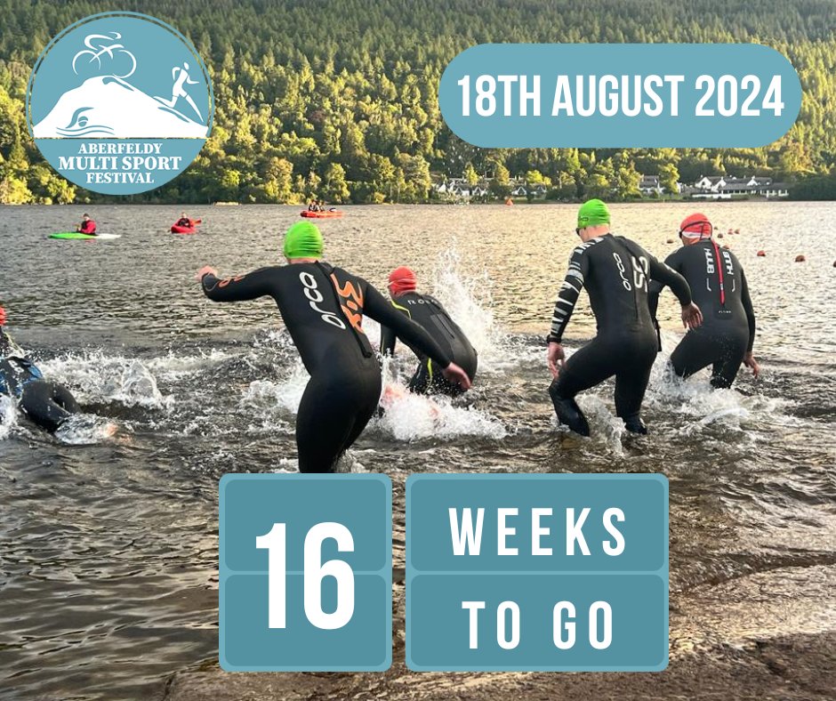Our countdown has begun! 

Only 16 weeks to go until the Aberfeldy Middle Distance Triathlon 🤩

#MiddleDistanceTriathlon #Scotland