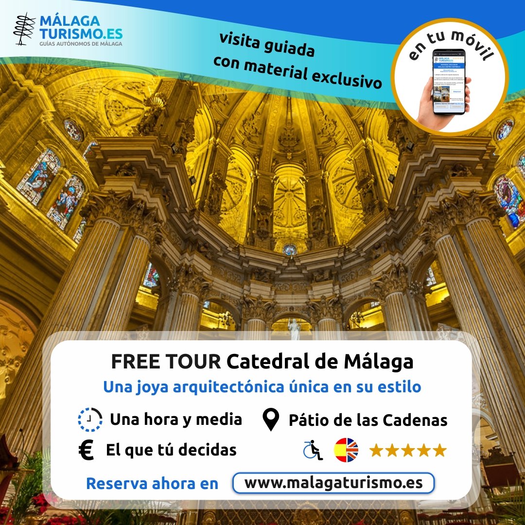 Descubre en este Free Tour los secretos ocultos en el interior de la Catedral de Málaga y en sus fachadas de una manera amena. ¡Sin esperar colas! +Info 👉 malagaturismo.es/free-tour-cate… #malagaturismoes #freetourmalaga #malagaturismo #malagaciudadgenial