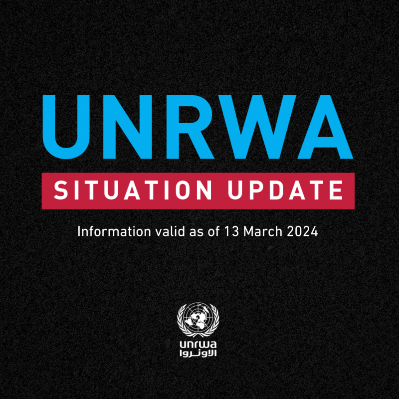 UNRWA's tweet photo. 🔹At least 1 @UNRWA staff member killed and 22 injured in attack on distribution centre in Rafah, southern #Gaza
 
🔹@UNFPA reports safe spaces for pregnant women &amp; new mothers are becoming increasingly difficult to find
 
🔹Access to people in northern #Gaza remains insufficient