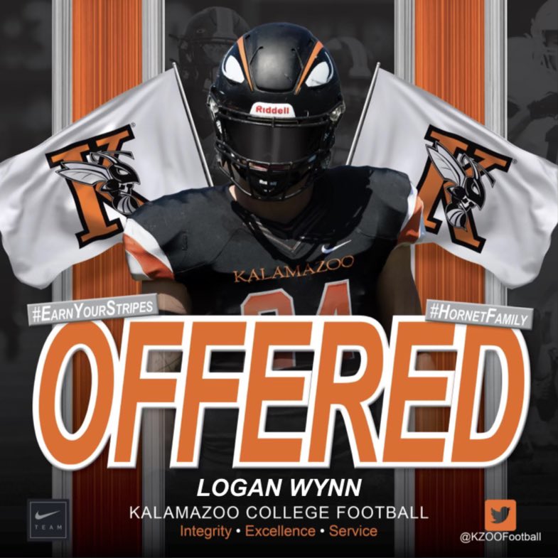 logan wynn (@logan_w215) on Twitter photo Very thankful to have received and offer from <a href="/KzooFootball/">Kalamazoo College Football</a> <a href="/CoachZorboKZOO/">Coach Zorbo</a> <a href="/CoachKrajacic/">Coach K</a> <a href="/CoachCWhitehead/">Clay Whitehead</a> <a href="/kate_moff/">Katie Moffett</a> Very thankful to have received and offer from <a href="/KzooFootball/">Kalamazoo College Football</a> <a href="/CoachZorboKZOO/">Coach Zorbo</a> <a href="/CoachKrajacic/">Coach K</a> <a href="/CoachCWhitehead/">Clay Whitehead</a> <a href="/kate_moff/">Katie Moffett</a>