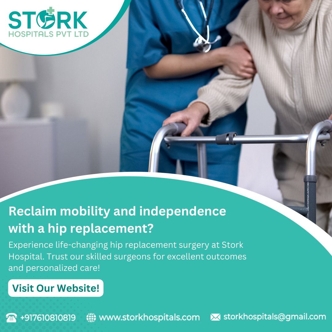 Regain mobility & independence with a hip replacement at Stork Hospital. Experience life-changing surgery & personalized care. Visit storkhospitals.com.
.
.
#HipReplacement #JointHealth #MobilityMatters #StorkHospital #OrthopedicCare #LifeChangingSurgery