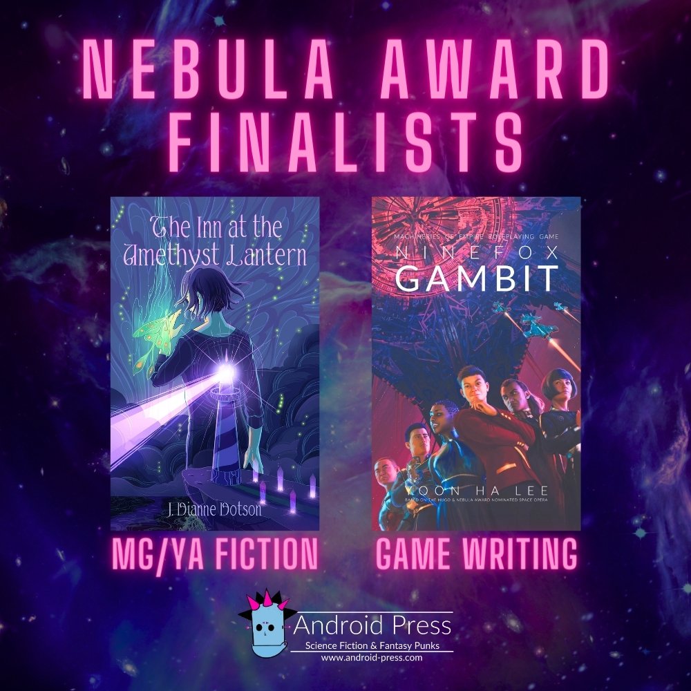 Congrats to @jendiagammon (aka J. Dianne Dotson) and Yoon Ha Lee on their Nebula Award nominations! We couldn't be more excited for these authors and all the other well-deserving finalists! #NebulaAwards