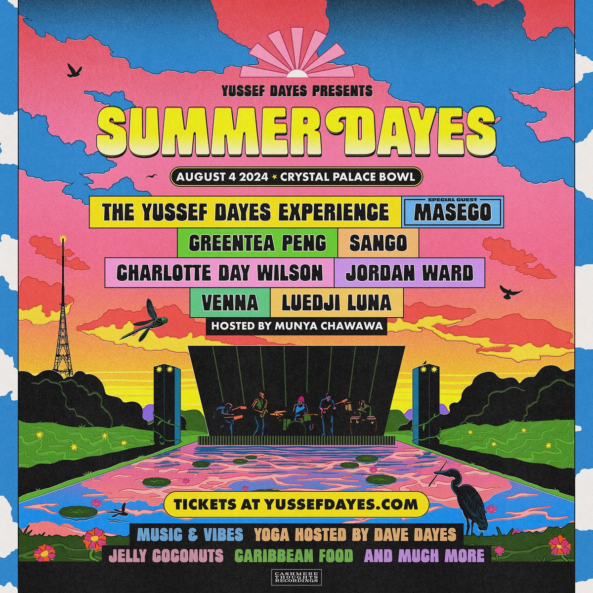 Blessed to present Summer Dayes 🌞 My first day festival happening in tha iconic Crystal Palace Park on the 4th of August. Tickets available here: livenation.co.uk/artist-yussef-…