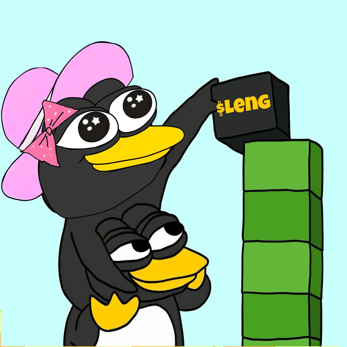 Ladylengonsol's tweet photo. The Building Blocks of Love: $PENG Leads, $LENG Supports. https://t.co/nKeHfyTQPW