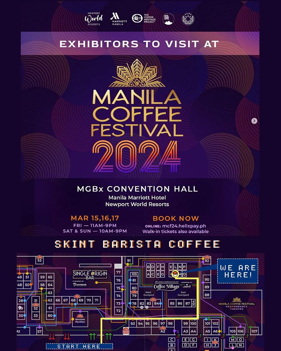 ReeseKids's tweet photo. Missed out the Reese-fluenced drinks last #HelloAgainGoodbye gig? Experience this menu once again at the Manila Coffee Fest 2024, served by Skint Barista. You get a special freebie sticker when you purchase any time from them! https://t.co/BOxzzz8v02