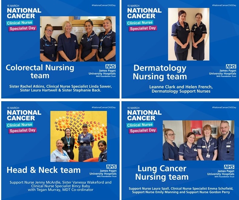 Today is #NationalCancerCNSDay and we’re celebrating our Clinical Nurse Specialist teams who provide support to patients with a cancer diagnosis and thanking them for their hard work and commitment; jpaget.nhs.uk/news-media/new…