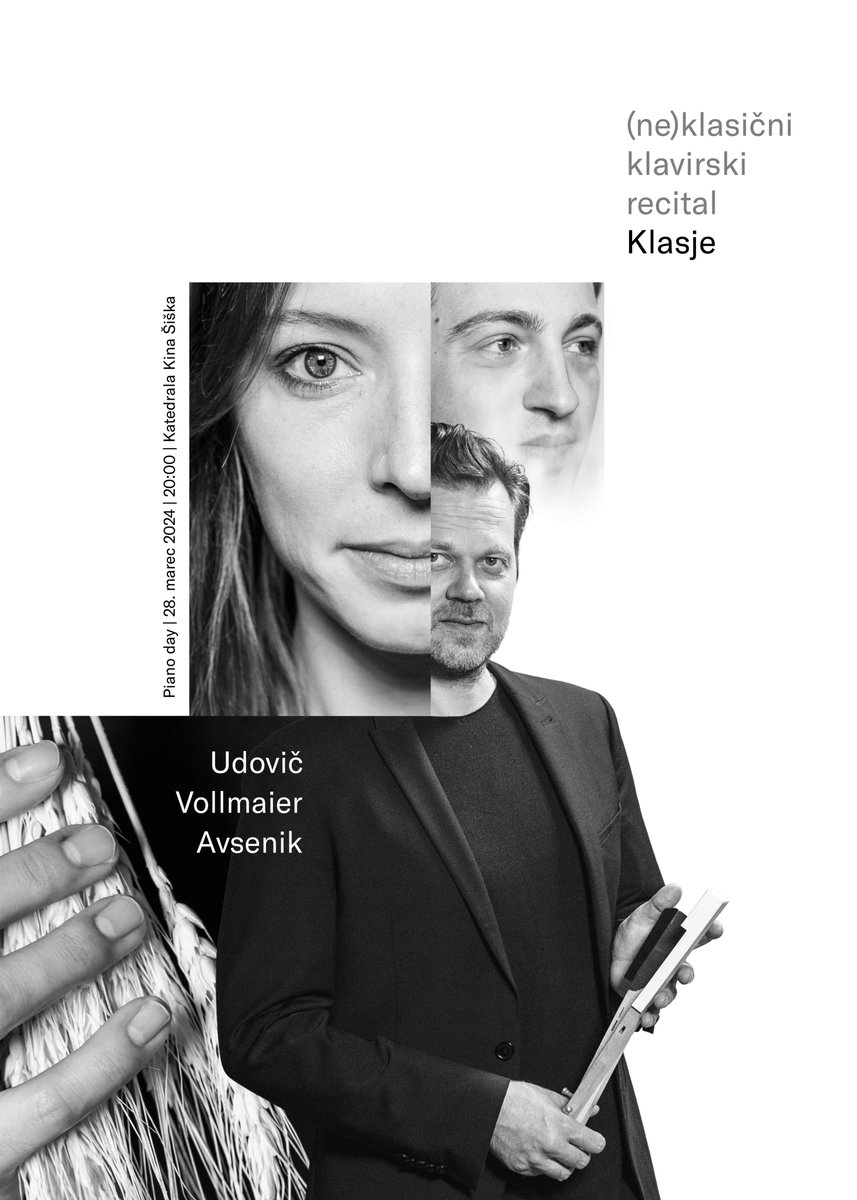 28.3.2024 #SaveTheDate #pianoday #vabljeni <a href="/kinosiska/">Kino Šiška</a> #Avsenik #Vollmaier #Udovič