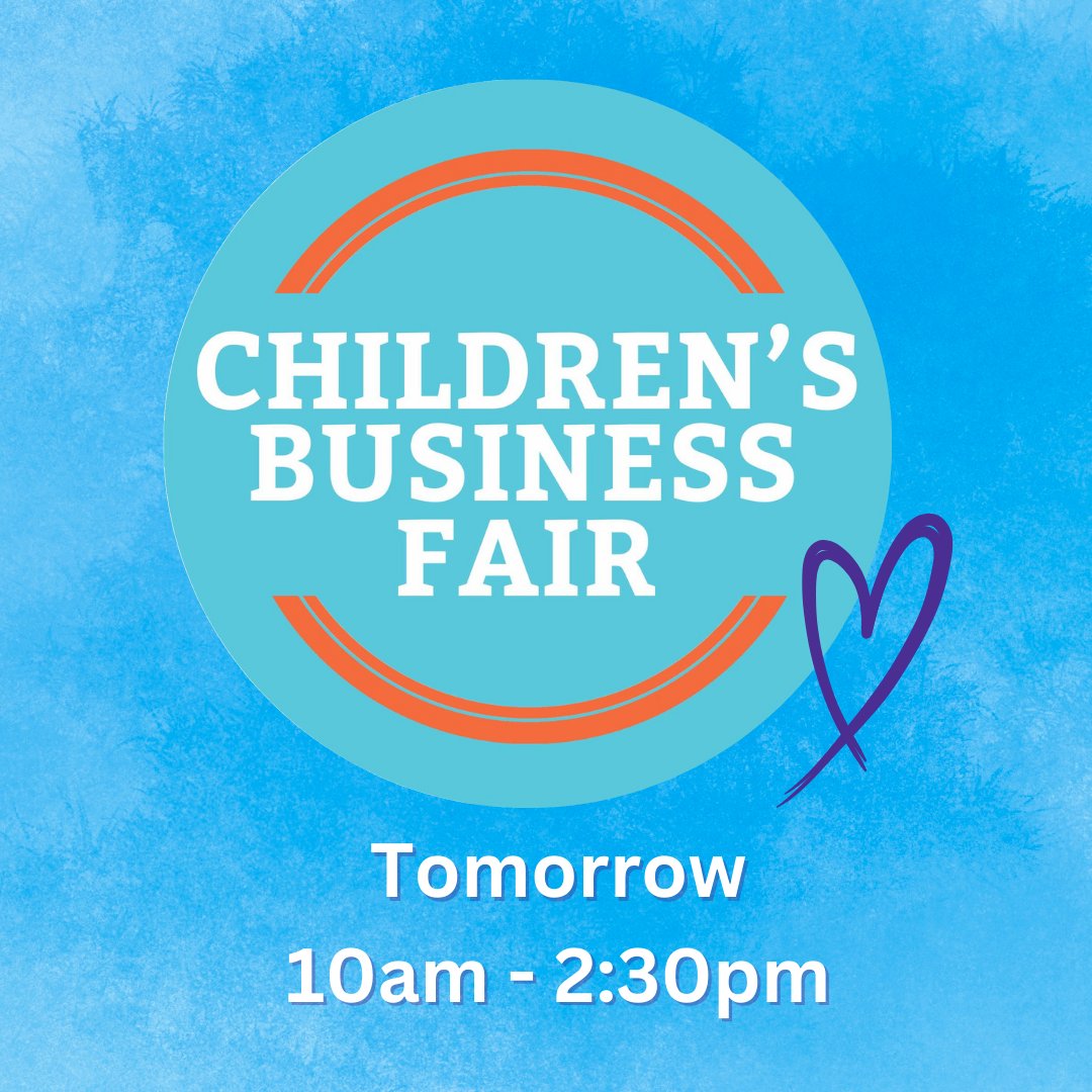 Witness the future of business as local children aged 7-17 unveil their ventures at the Children's Business Fair tomorrow. 📅 Saturday 16th March ⏰ 10am - 2.30pm 📍 The Square Shopping Centre, Camberley (between JD Sports and Primark)