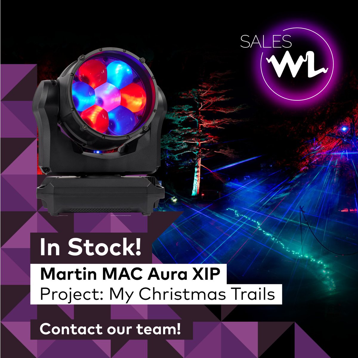 Buy It Now – @Martin_Globa MAC Aura XIP The MAC Aura XIP is a premium moving head wash light with a radical aura filament effect and full pixel control with video mapping capabilities onto the beam, aura or both. B Now available to purchase via SalesWL: hubs.la/Q02pwDzq0