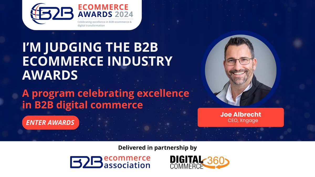 #B2BeCommerce is truly innovating in amazing ways. In some ways, our #B2B leaders are more innovative than some leading B2C companies. That's why I'm excited to judge the inaugural awards event featured here. Please enter and get credit for your leadership hubs.li/Q02nMYNg0