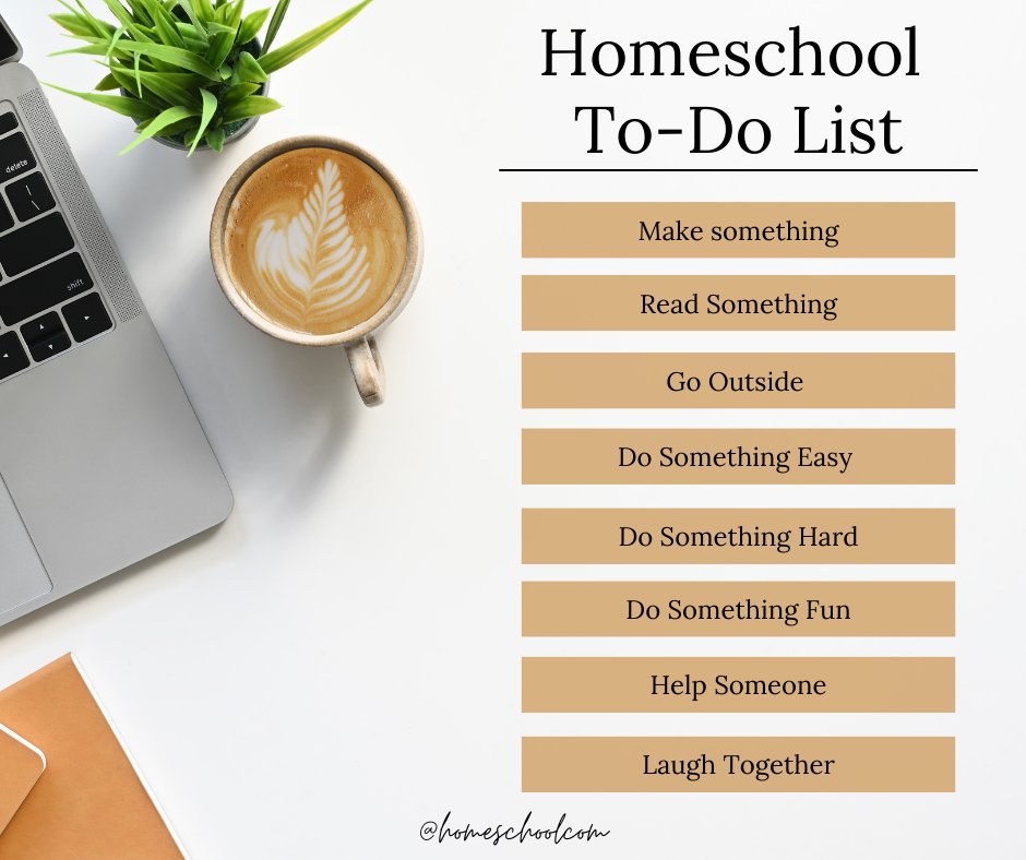 homeschoolcom's tweet image. How can you homeschool today? Here is your to-do list!