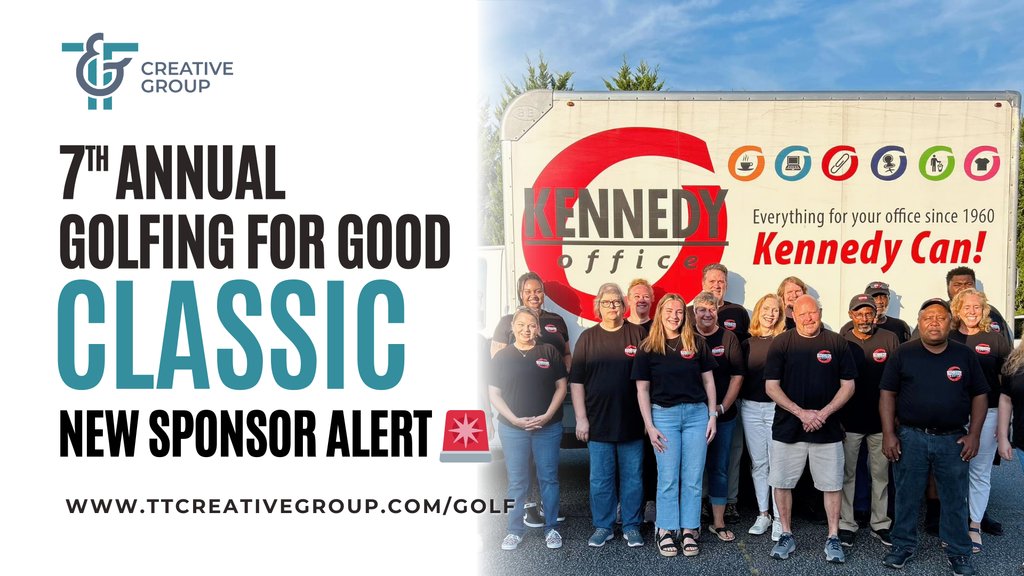 A heartfelt thank you to Kennedy Office Supply for stepping up as a sponsor for our Golfing for Good Classic! Your generosity is driving positive change in our community🏌🏾‍♂️⛳ #Grateful #TandTcommunity #GiveBack #Golf #GolfForGood #CharityGolf #RaleighNC #RaleighEvents #golfcourse