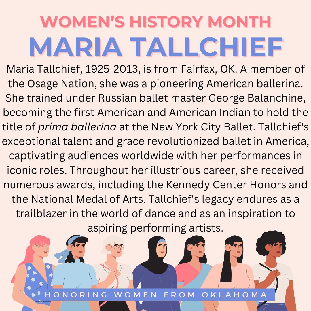 MrBurtonMPS's tweet photo. March 15 - Maria Tallchief
#womenshistorymonth #womenshistory #oklahoma #oklahomawomen #oklahomahistory #mpspride #okss @okcss #oklaed #sschat #edchat https://t.co/cMhL37J94N