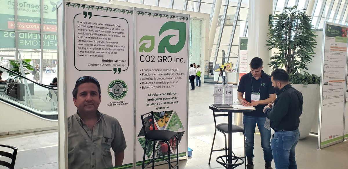 Co2gro's tweet photo. A big thank you to each and every one of you who showed up to meet us at #GreenTechAmericas in Queretaro, Mexico this week. Our team is excited about the amazing prospects.

Newsletter: https://t.co/naBisOESj7

https://t.co/6VfuLSsRLQ OR https://t.co/bFFWECyl5l https://t.co/ZTbo4KTwxc