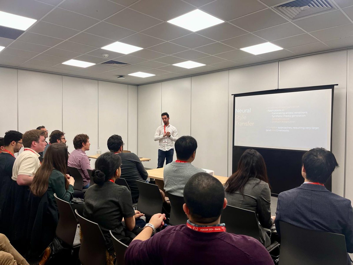 PeRConAI (@perconai) on Twitter photo Second session of #perconai2024: Advanced #NeuralNetworks and #ML Techniques
📰"Painting the Starry Night using XiNets"
🧑🏫<a href="/aaancilotto/">Alberto Ancilotto</a>
<a href="/FBK_research/">Fondazione Bruno Kessler - FBK</a> <a href="/IEEEPerCom/">IEEEPerCom</a>
#percom2024 #pervasivecomputing #ubiquitouscomputing #AI Second session of #perconai2024: Advanced #NeuralNetworks and #ML Techniques
📰"Painting the Starry Night using XiNets"
🧑🏫<a href="/aaancilotto/">Alberto Ancilotto</a>
<a href="/FBK_research/">Fondazione Bruno Kessler - FBK</a> <a href="/IEEEPerCom/">IEEEPerCom</a>
#percom2024 #pervasivecomputing #ubiquitouscomputing #AI