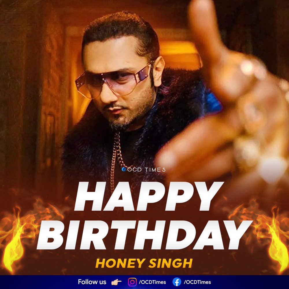 Aaj kal wo maza nahi aa raha.. but everyone still loves the old Yo Yo Honey Singh! Those songs made our childhood and for that, you will always be the King for us! Happy Birthday Superstar, Desi Kalakaar 👑
.
#OCDTimes #Birthday #HappyBirthday #BirthdayBoy #CelebrityBirthday