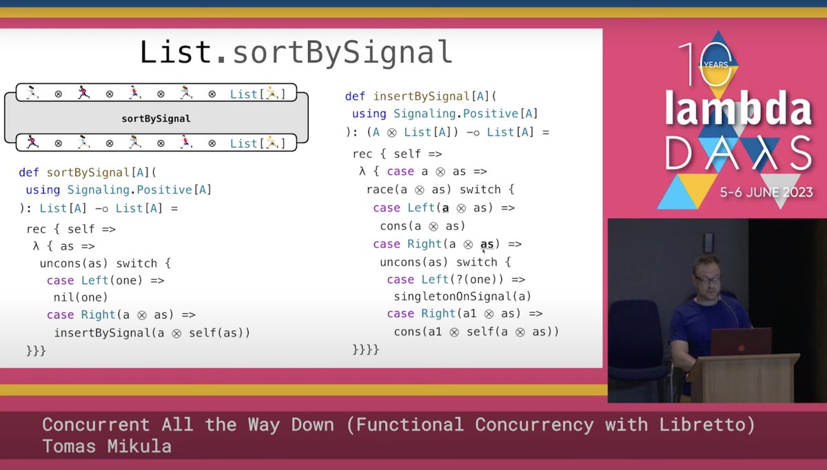 Concurrent All the Way Down: Functional Concurrency with Libretto by @tomas_mikula will show you that concurrent #programming can be made as seamless as sequential programming is today youtube.com/watch?v=jDCoR0… #lambdadays