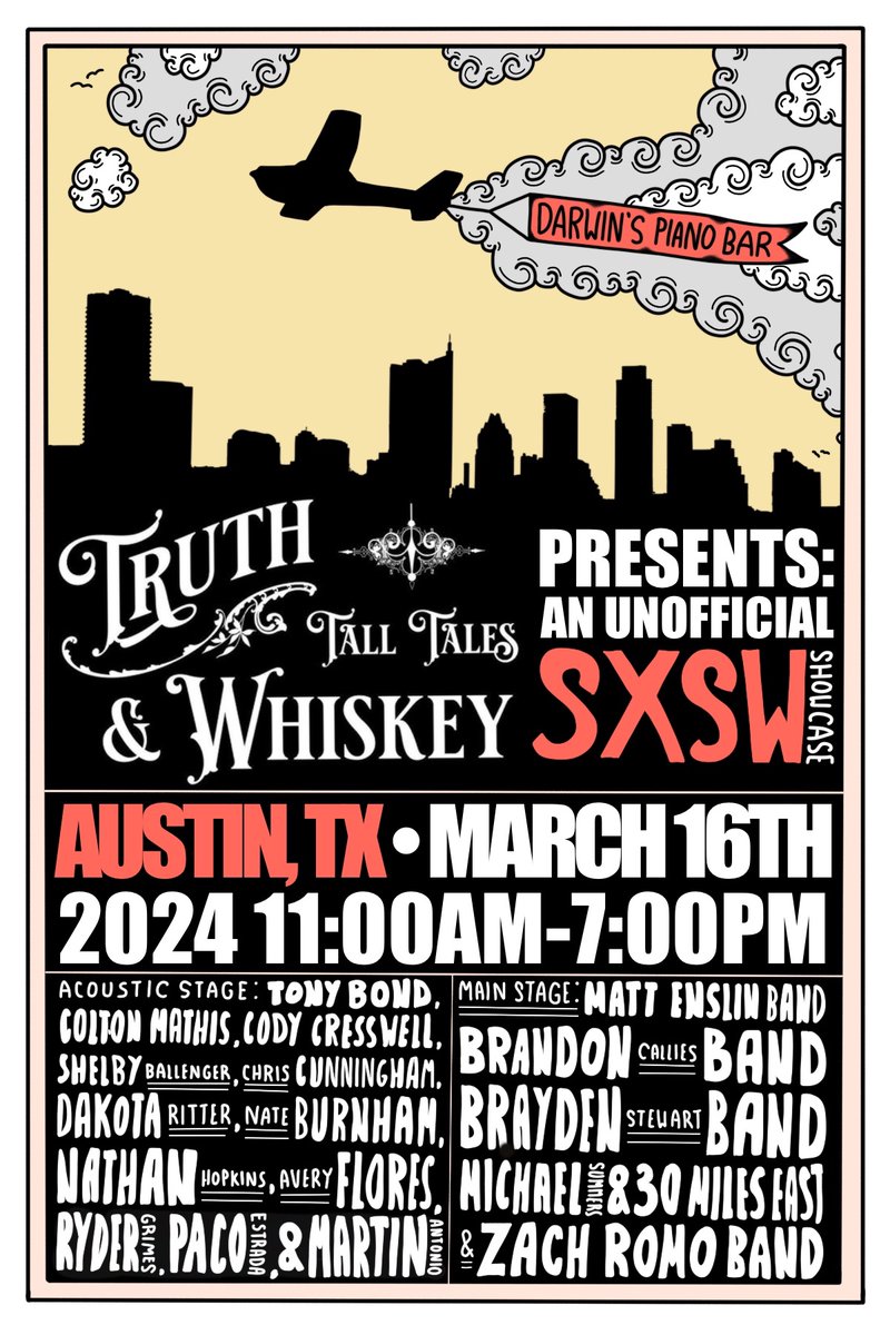 Packing up and heading down to Austin for the Truth, Tall Tales & Whiskey showcase that’s happening tomorrow at @darwinspub_atx! The showcase starts at 11:00am, so get there early!
.
.
.
#brandoncalliesband #indieinfusedamericana #singersongwriter #altfolk #bcb