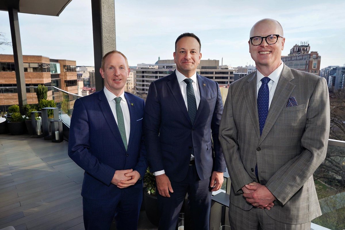 In the run-up to #SPD2024, Taoiseach @LeoVaradkar and our CEO Michael Lohan, met with Craig Silliman, President Verizon Global Services, to discuss the company’s recent announcement to establish a Global Centre of Excellence in Limerick and its plans for creating hundreds of jobs…