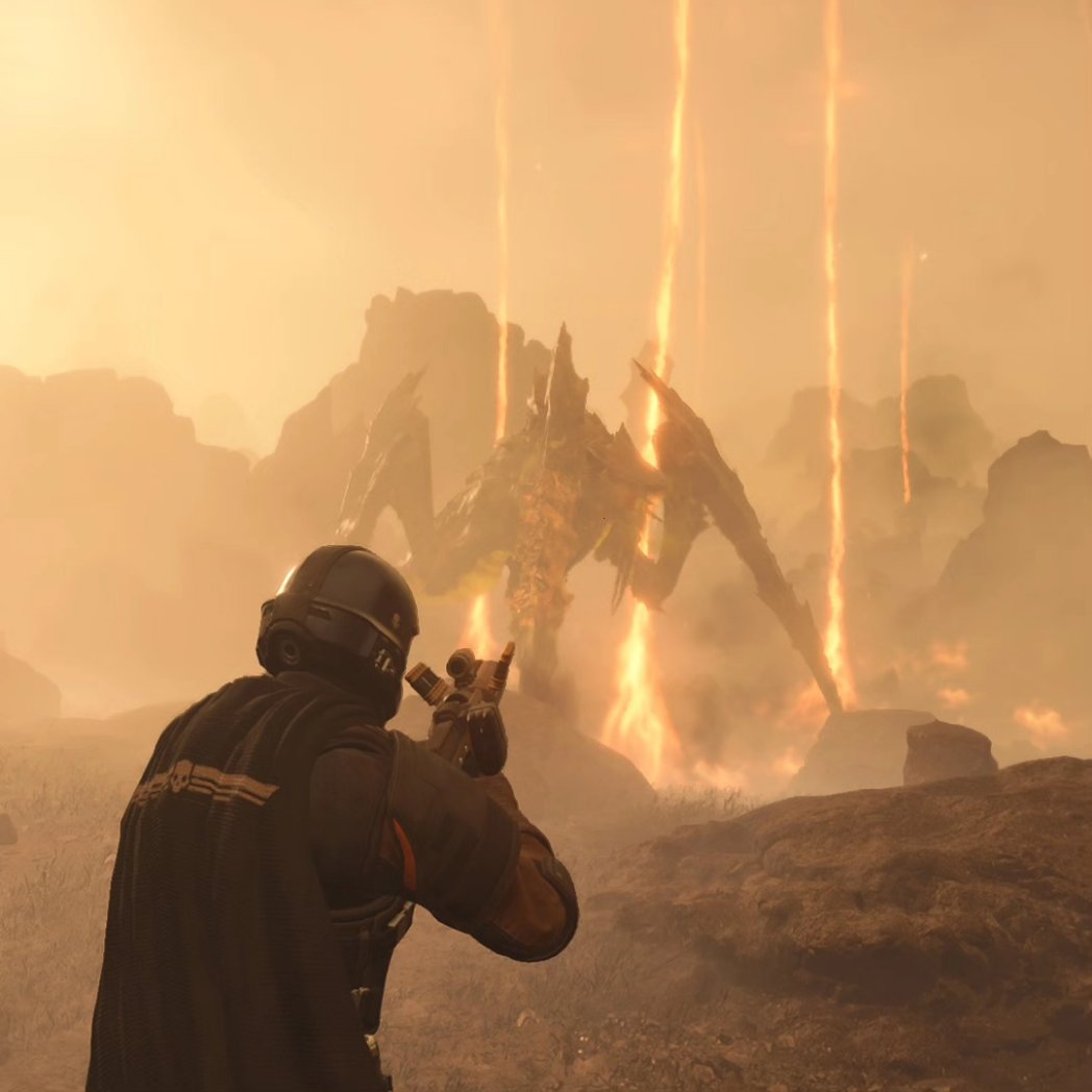 Semirofly's tweet image. &quot;The Land Of Fire&quot; (HELLMIRE) 🌪️🔥

Day version shots.

-----------------------------------------

#helldivers2 #helldivers2ps5 #helldivers #ps5 #shots #hellmire